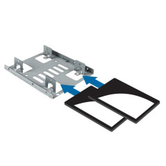 StarTech.com Staffa per doppio HDD da 2,5" a 3,5” per dischi rigidi SATA - Staffa per 2 dischi da 2,5" a 3,5” per montaggio in