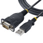 StarTech.com Cavo Adattatore USB a Seriale 1 m - Convertitore da USB a Seriale con Porta COM, Cavo USB Seriale RS232/DB9