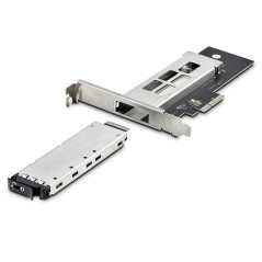 StarTech.com Rack rimovibile per SSD M.2 NVMe a PCIe x4 / Backplane mobile per slot di espansione PCI Express, Installazione