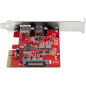 StarTech.com Scheda PCI Express USB-C USB-A a 2 porte - Adattatore scheda controller host USB 3.2 Gen 2 PCI Express Tipo C/A 10