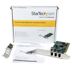 StarTech.com Scheda adattatore FireWire 1394a PCI a 4 porte - 1 interna 3 esterne