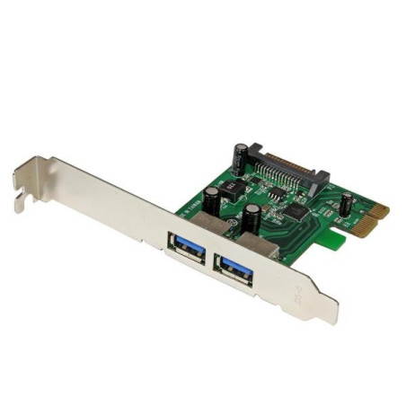 StarTech.com Adattatore scheda SuperSpeed USB 3.0 con 2 porte PCI Express (PCIe) con UASP - Alimentazione SATA