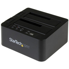 StarTech.com Dock Duplicatore autonomo USB 3.1 (10Gbps) per SATA SSD HDD da 2,5" & 3,5" - Duplicatore fast-speed 28GB min