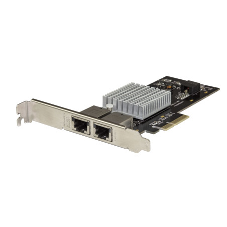 StarTech.com Scheda di Rete Ethernet PCIe a 2 porte 10GB - Adattatore di rete PCI Express 10GBASE-T NBASE-T con chip