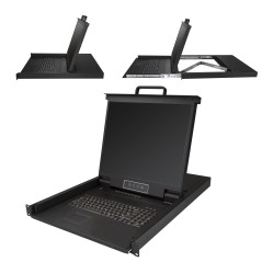 StarTech.com Console KVM per armadio Rack a 8 porte VGA con schermo LCD - 19" - 1U