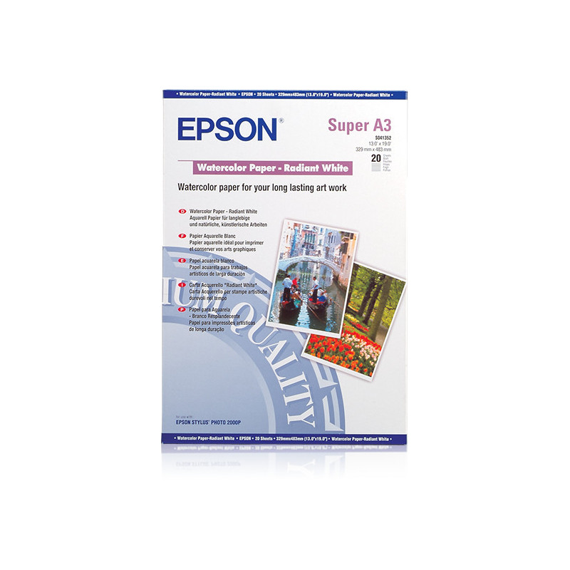 Epson Carta acquerello "Radiant White"