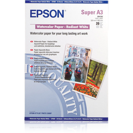 Epson Carta acquerello "Radiant White"