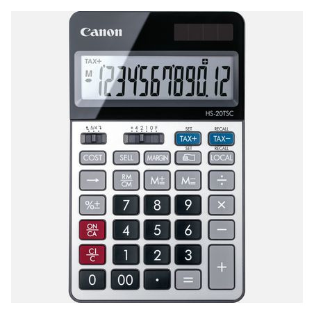 Canon HS-20TSC calcolatrice Desktop Calcolatrice finanziaria Nero, Argento