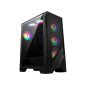 MSI MAG FORGE 120A AIRFLOW computer case Midi Tower Nero, Trasparente