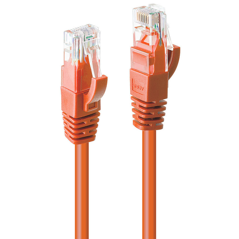 Lindy 48109 cavo di rete Arancione 3 m Cat6 U/UTP (UTP)