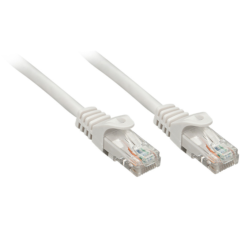 Lindy RJ-45/RJ-45 Cat6 5m cavo di rete Grigio U/UTP (UTP)