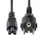 StarTech.com Cavo di Alimentazione CA da 3m, da Spina Schuko a C5 2.5A-250V, 18AWG, Cavo Elettrico di Ricambio per Alimentatori