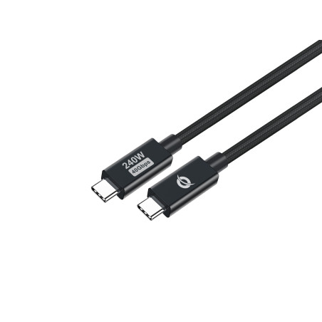 Conceptronic ETTA04B12 cavo USB USB4 Gen 3x2 1,2 m USB C Nero