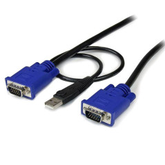 StarTech.com Cavo sottile KVM USB 2 in 1 1 m c.a.