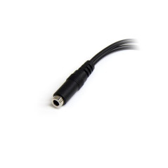 StarTech.com Adattatore splitter cuffie a 4 pin da 3,5 mm a 2x 3,5 mm a 3 pin - F M