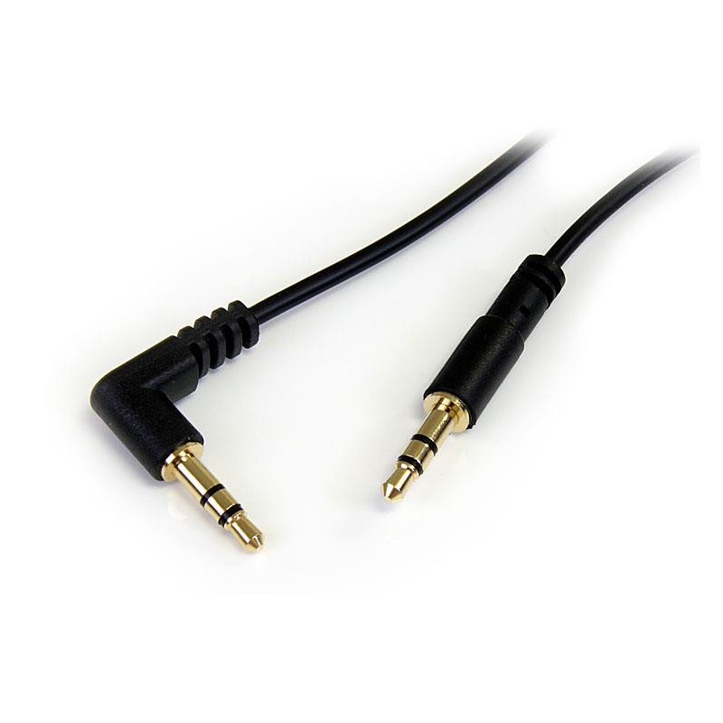 StarTech.com Cavo Audio Stereo 3,5mm slim angolato a destra da 1,8m - M/M