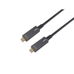 Equip 119461 Cavo ottico attivo USB-C-C, M M, 5,0 m, PD 60W, 4K 60Hz, 10Gbps, Video+Dati+PD