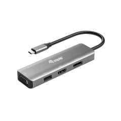 Equip Adattatore da USB-C a HDMI DisplayPort VGA USB