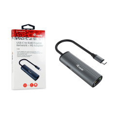 Equip Adattatore da USB-C a RJ45 per rete Gigabit + 100W USB PD