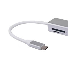 Equip Adattatore multifunzione USB-C 5 in 1, HDMI, USB 3.2 Gen 1, TF Micro SD