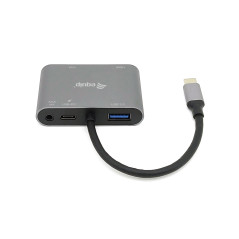 Equip Adattatore multifunzione USB-C 5 in 1, HDMI, VGA (HD15), PD 100W, USB3.0, AUX