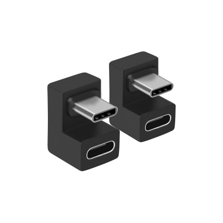 Equip Adattatore USB-C U plug, 10Gbps, PD 100W , confezione da 2 pezzi