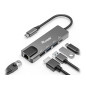 Equip Adattatore multifunzione USB-C 5 in 1, HDMI, LAN Gigabit, USB 3.2 GEN1, USB PD 100W