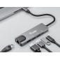 Equip Adattatore multifunzione USB-C 5 in 1, HDMI, LAN Gigabit, USB 3.2 GEN1, USB PD 100W