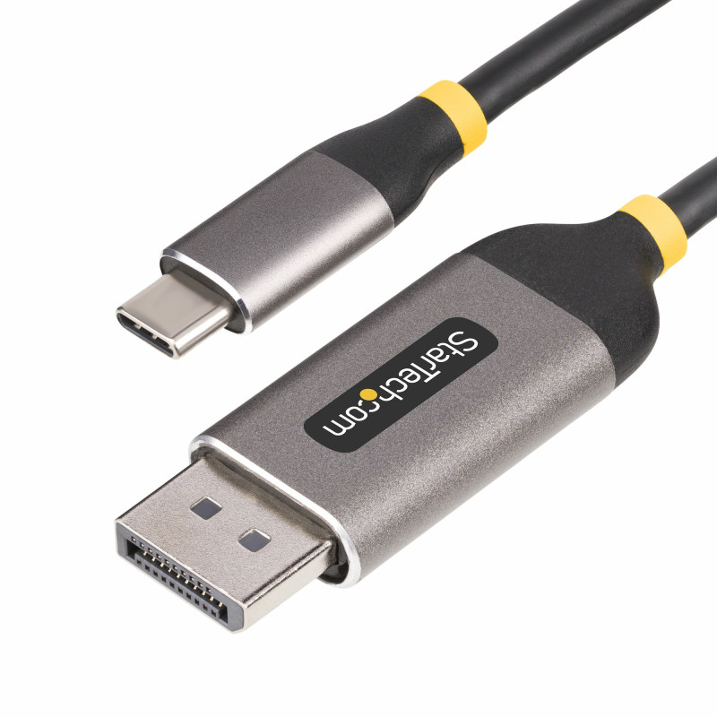 StarTech.com Cavo USB-C a DisplayPort da 3m, 8K 60Hz, 4K 144Hz, HDR, Cavo adattatore USB Tipo-C a DP 1.4, Convertitore video