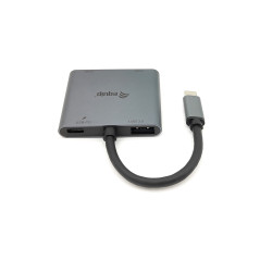 Equip Adattatore USB-C 4 in 1 con doppio HDMI, USB 3.0, 100W USB PD