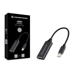 Conceptronic ABBY03B cavo e adattatore video HDMI tipo A (Standard) USB tipo-C Nero