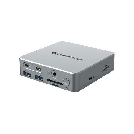 Conceptronic DONN25G replicatore di porte e docking station per laptop Cablato USB 3.2 Gen 2 (3.1 Gen 2) Type-C Argento