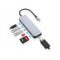 Conceptronic DONN02G replicatore di porte e docking station per laptop USB 3.2 Gen 1 (3.1 Gen 1) Type-C Alluminio