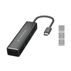 Conceptronic DONN08B replicatore di porte e docking station per laptop USB 3.2 Gen 1 (3.1 Gen 1) Type-C Nero