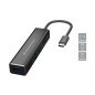 Conceptronic DONN08B replicatore di porte e docking station per laptop USB 3.2 Gen 1 (3.1 Gen 1) Type-C Nero