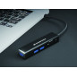 Conceptronic DONN08B replicatore di porte e docking station per laptop USB 3.2 Gen 1 (3.1 Gen 1) Type-C Nero