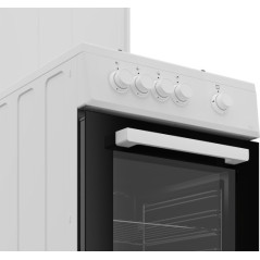 Beko FSG522DWC Cucina Gas Nero, Bianco