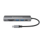 Conceptronic DONN11G replicatore di porte e docking station per laptop Cablato USB 3.2 Gen 1 (3.1 Gen 1) Type-C Grigio