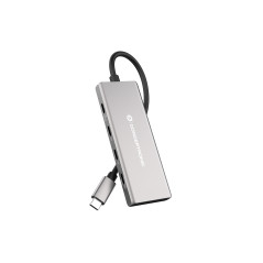 Conceptronic HUBBIES17G hub di interfaccia USB 3.2 Gen 2 (3.1 Gen 2) Type-C 10000 Mbit s Grigio