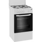 Beko Cucina CSG42009DW, (LxDxA) 50x50x85, Bianca, Forno a gas + grill, piano cottura a gas 4 zone, Coperchio in metallo