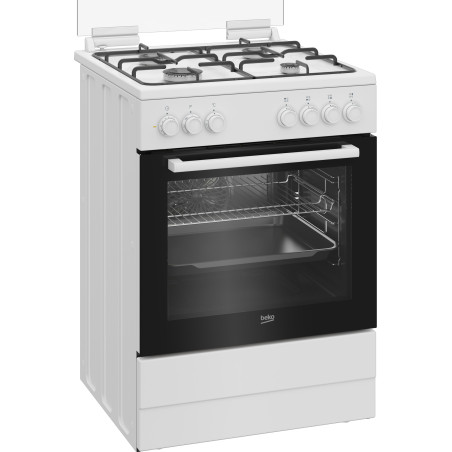 Beko Forno Elettrico Ventilato con Grill Elettrico e Timer, coperchio in vetro, ventilazione tangenziale, Bianco