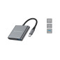 Conceptronic DONN18G replicatore di porte e docking station per laptop Cablato USB 3.2 Gen 1 (3.1 Gen 1) Type-C Grigio