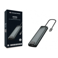 Conceptronic DONN06G USB 3.2 Gen 1 (3.1 Gen 1) Type-C Nero, Argento