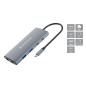 Conceptronic DONN06G replicatore di porte e docking station per laptop Cablato USB 3.2 Gen 1 (3.1 Gen 1) Type-C Grigio