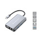 Conceptronic DONN21G replicatore di porte e docking station per laptop Cablato USB 3.2 Gen 1 (3.1 Gen 1) Type-C Grigio