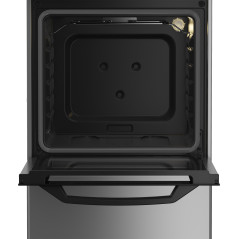 Beko CSS42014FS cucina A Elettrico Gas Nero, Argento