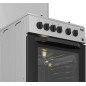 Beko CSS42014FS cucina A Elettrico Gas Nero, Argento