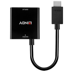 Lindy 38291 cavo e adattatore video 0,1 m HDMI tipo A (Standard) VGA (D-Sub) Nero