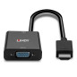 Lindy 38291 cavo e adattatore video 0,1 m HDMI tipo A (Standard) VGA (D-Sub) Nero