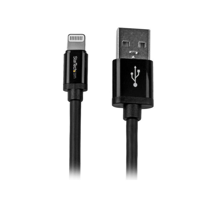 StarTech.com Cavo lungo connettore lightning a 8 pin Apple nero a USB da 2 m per iPhone / iPod / iPad